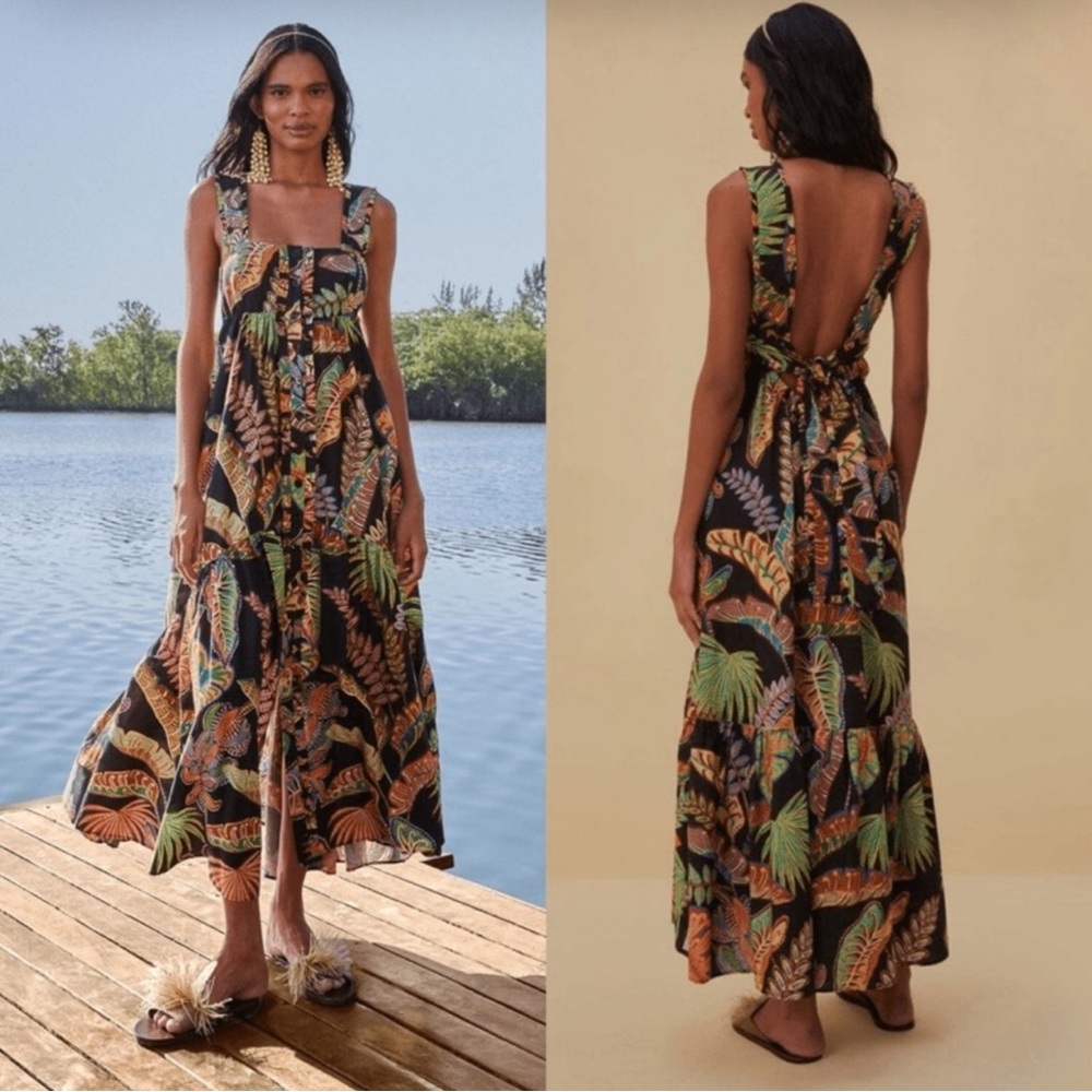 FARM Rio Cool Foliage Maxi, Size S Excellent condition